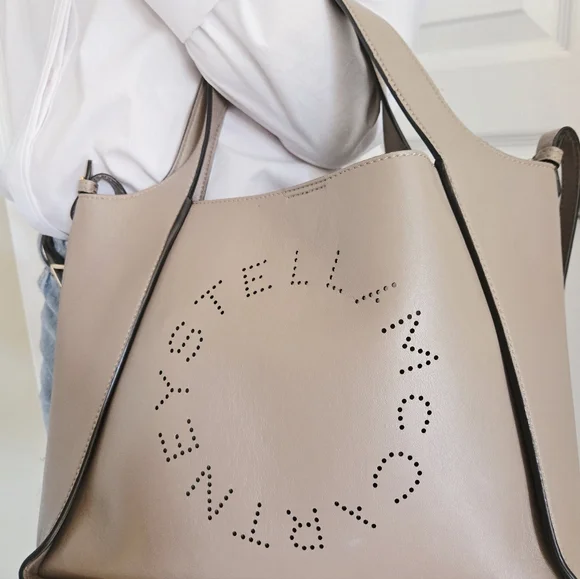 Authentic STELLA MCCARTNEY Logo‎ Set Tote Wristlet Dustbag Shoulder Crossbody - Picture 5 of 16